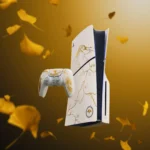 Sony PlayStation 5 Slim - 1TB Ghost of Yotei Limited Edition Bundle gold/weiß - Imagen 4